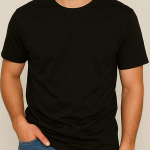 Polera Algodón Hombre Negro