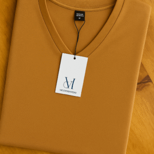Polera Algodón Cuello V Camel