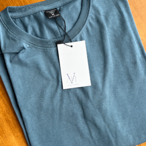 Polera Algodón Hombre Celeste Denim