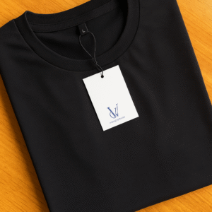 Polera Algodón Cuello Redondo Negro