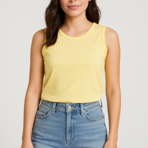 Polera Manga Cero Mujer - Amarillo